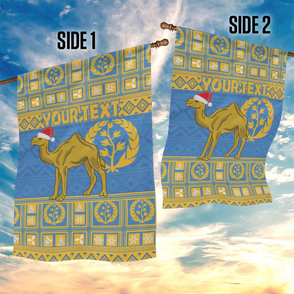 Personalized Eritrea Emblem Garden Flag Ruhus Beal Lidet - Kente Pattern LT18