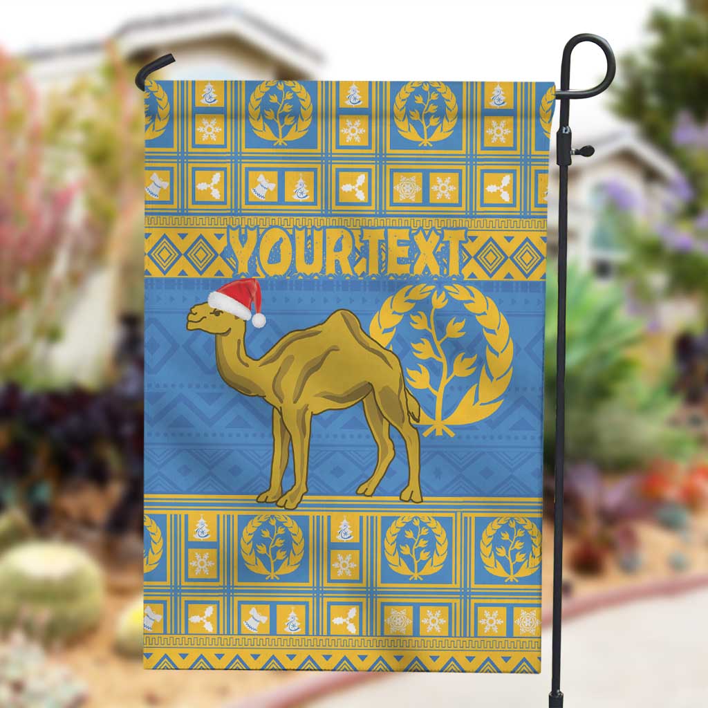 Personalized Eritrea Emblem Garden Flag Ruhus Beal Lidet - Kente Pattern LT18