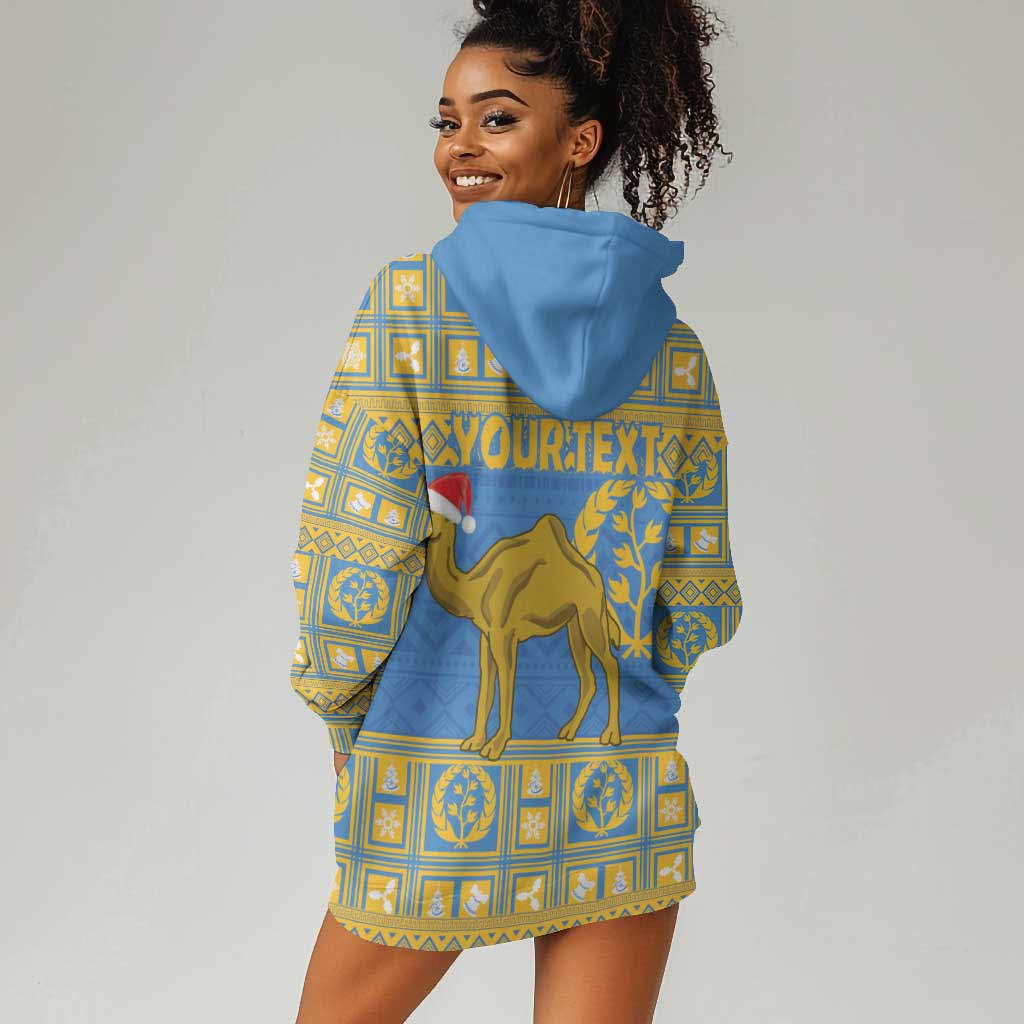 Personalized Eritrea Emblem Hoodie Dress Ruhus Beal Lidet - Kente Pattern LT18