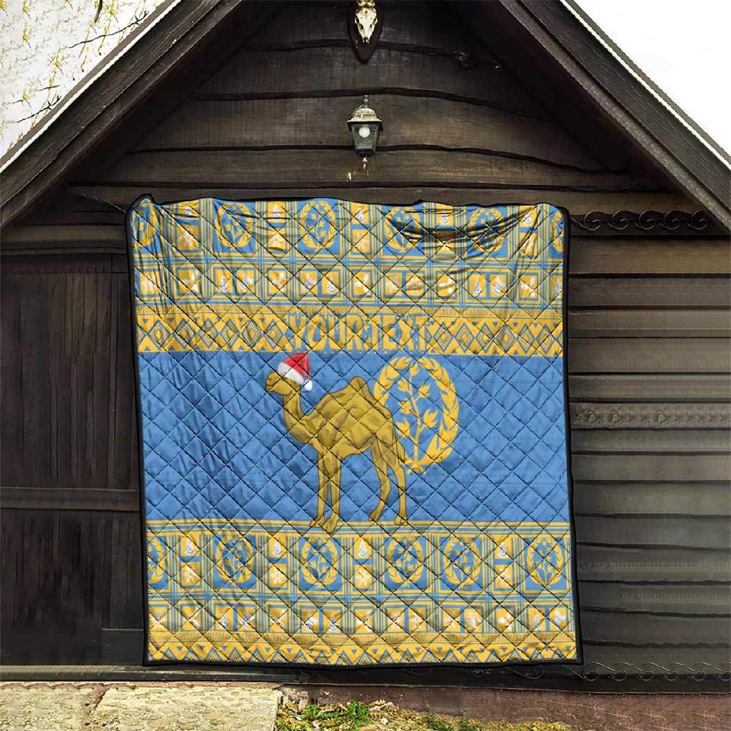 Personalized Eritrea Emblem Quilt Ruhus Beal Lidet - Kente Pattern LT18