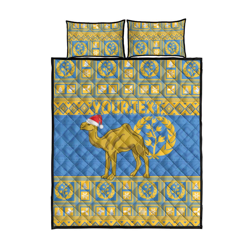Personalized Eritrea Emblem Quilt Bed Set Ruhus Beal Lidet - Kente Pattern LT18