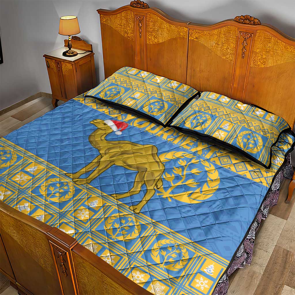 Personalized Eritrea Emblem Quilt Bed Set Ruhus Beal Lidet - Kente Pattern LT18