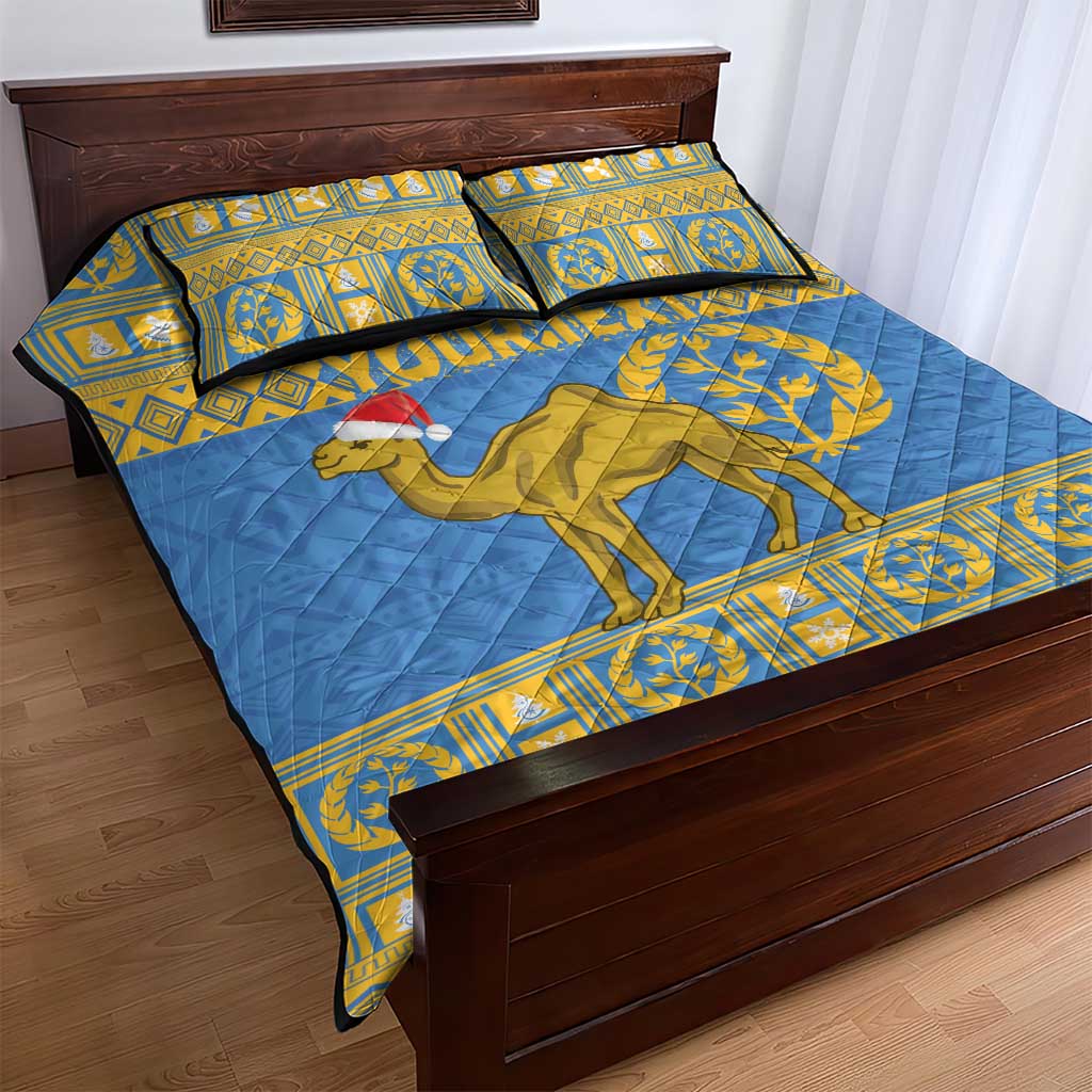 Personalized Eritrea Emblem Quilt Bed Set Ruhus Beal Lidet - Kente Pattern LT18