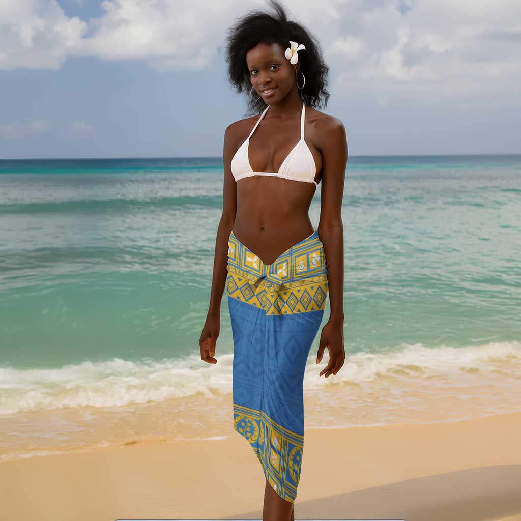 Personalized Eritrea Emblem Sarong Ruhus Beal Lidet - Kente Pattern LT18