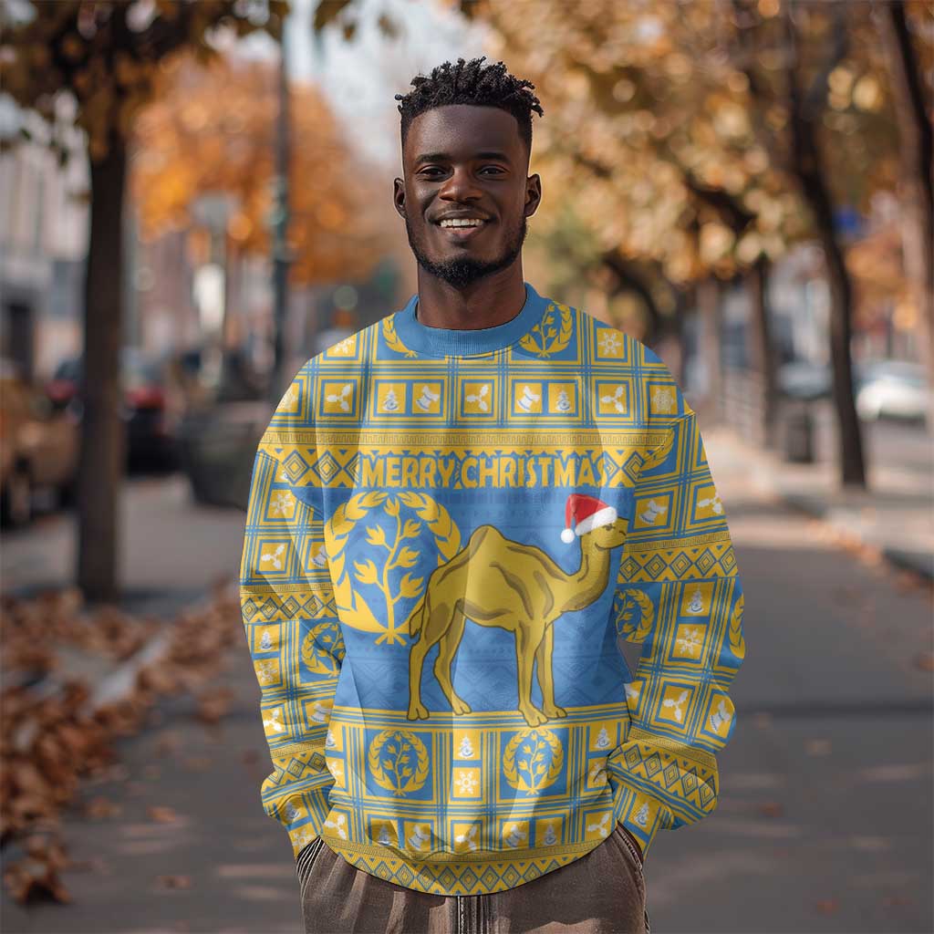 Personalized Eritrea Emblem Sweatshirt Ruhus Beal Lidet - Kente Pattern LT18