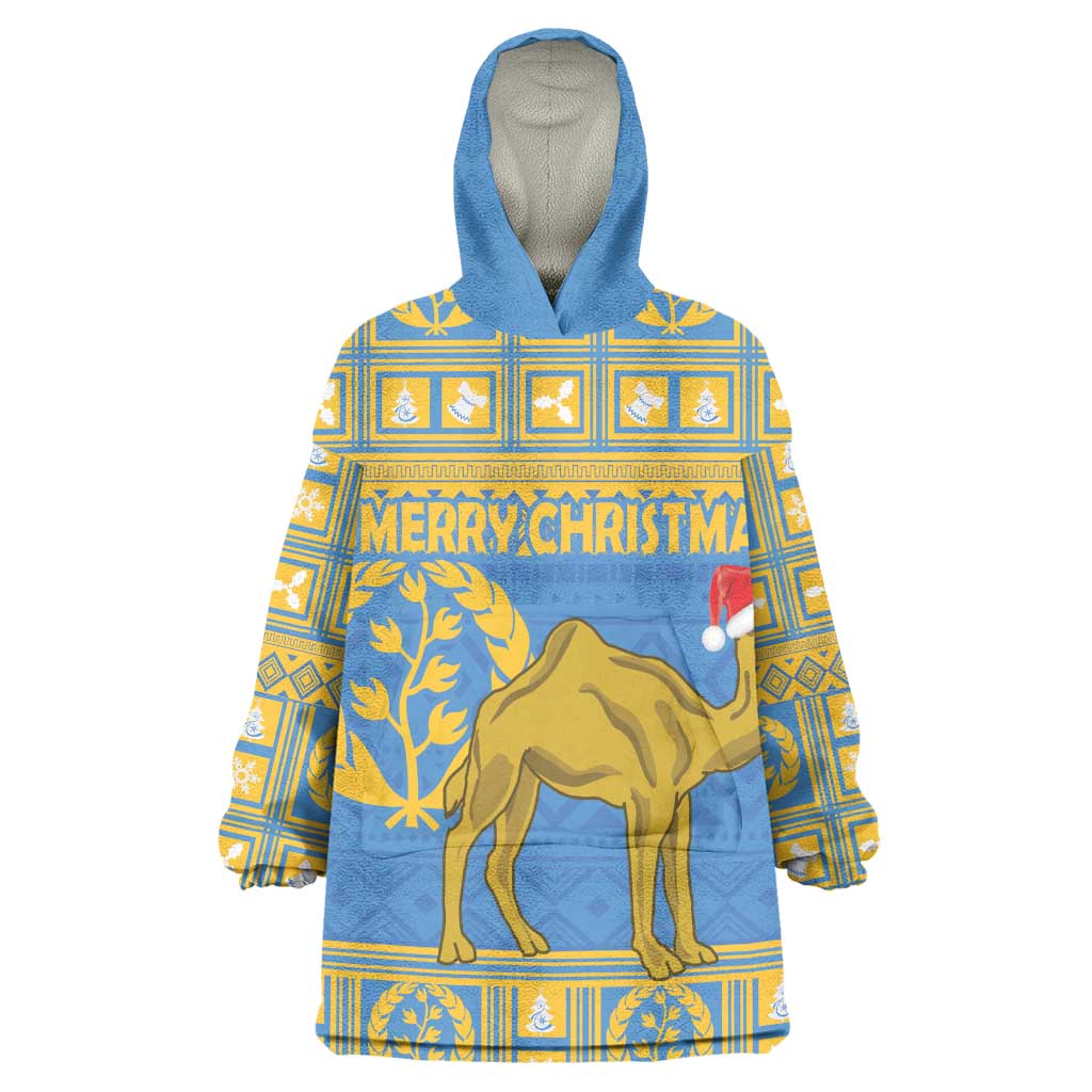 Personalized Eritrea Emblem Wearable Blanket Hoodie Ruhus Beal Lidet - Kente Pattern LT18