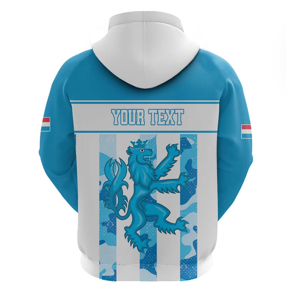 Personalized Luxembourg Hoodie Roude Leiw Grunge Style LT18