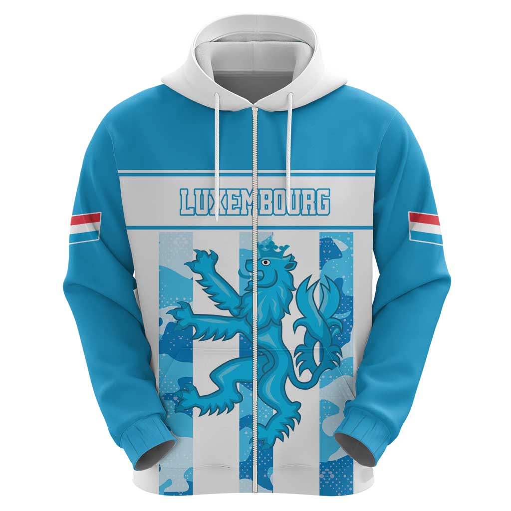 Personalized Luxembourg Hoodie Roude Leiw Grunge Style LT18