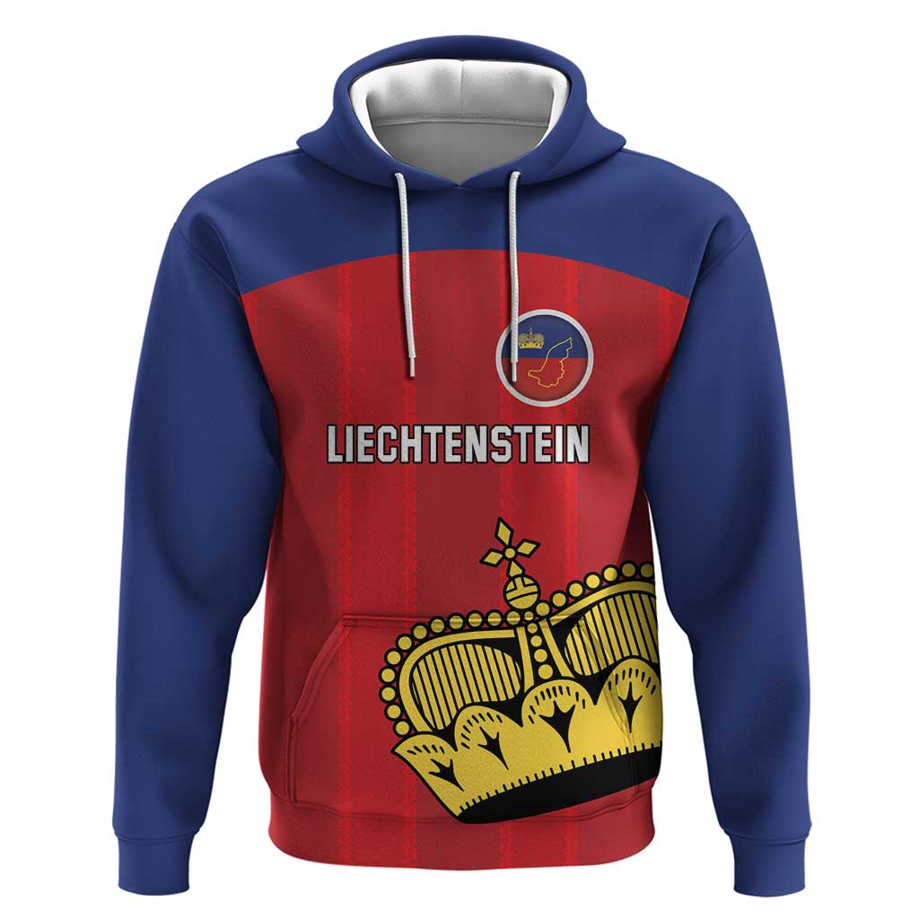 Custom Liechtenstein Football Hoodie Come On The Blue-Reds LT18