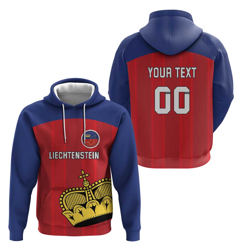 Custom Liechtenstein Football Hoodie Come On The Blue-Reds LT18