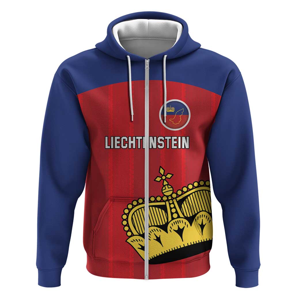 Custom Liechtenstein Football Hoodie Come On The Blue-Reds LT18