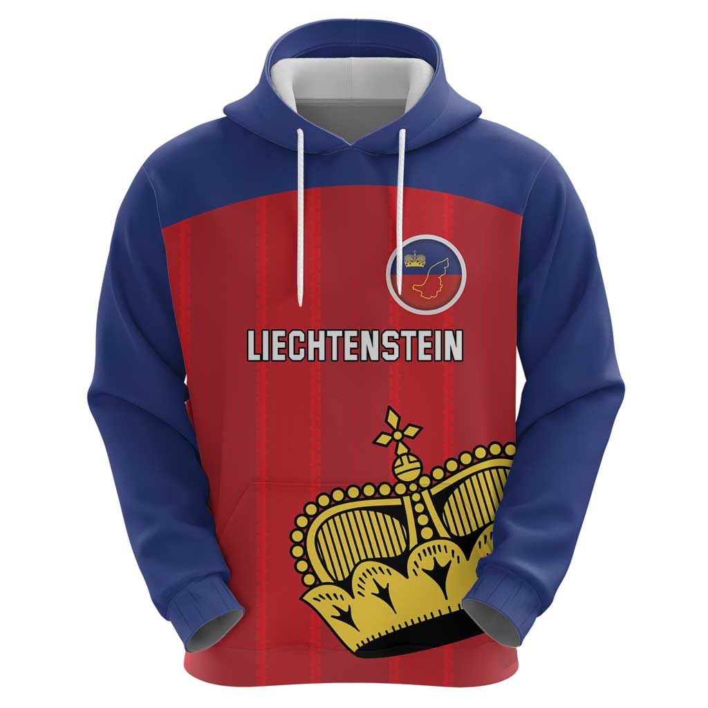 Custom Liechtenstein Football Hoodie Come On The Blue-Reds LT18