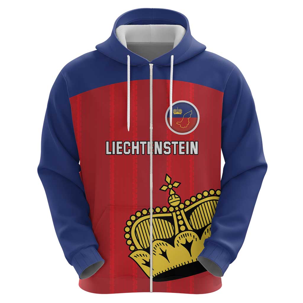 Custom Liechtenstein Football Hoodie Come On The Blue-Reds LT18