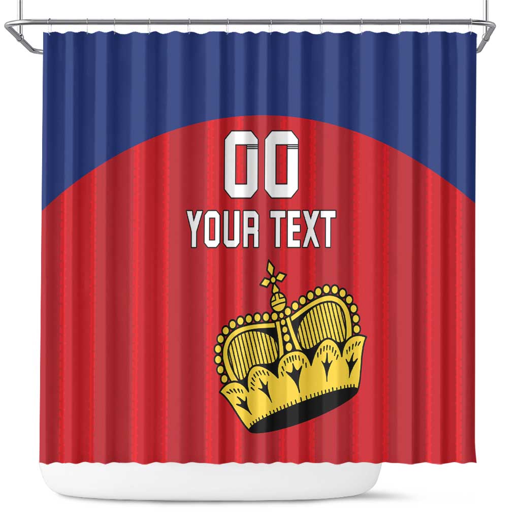 Custom Liechtenstein Football Shower Curtain Come On The Blue-Reds LT18