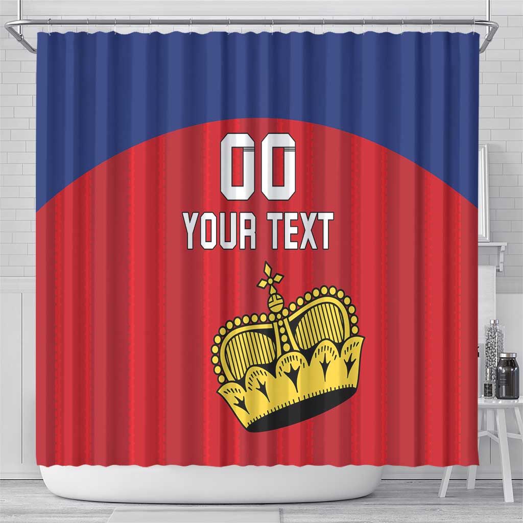 Custom Liechtenstein Football Shower Curtain Come On The Blue-Reds LT18