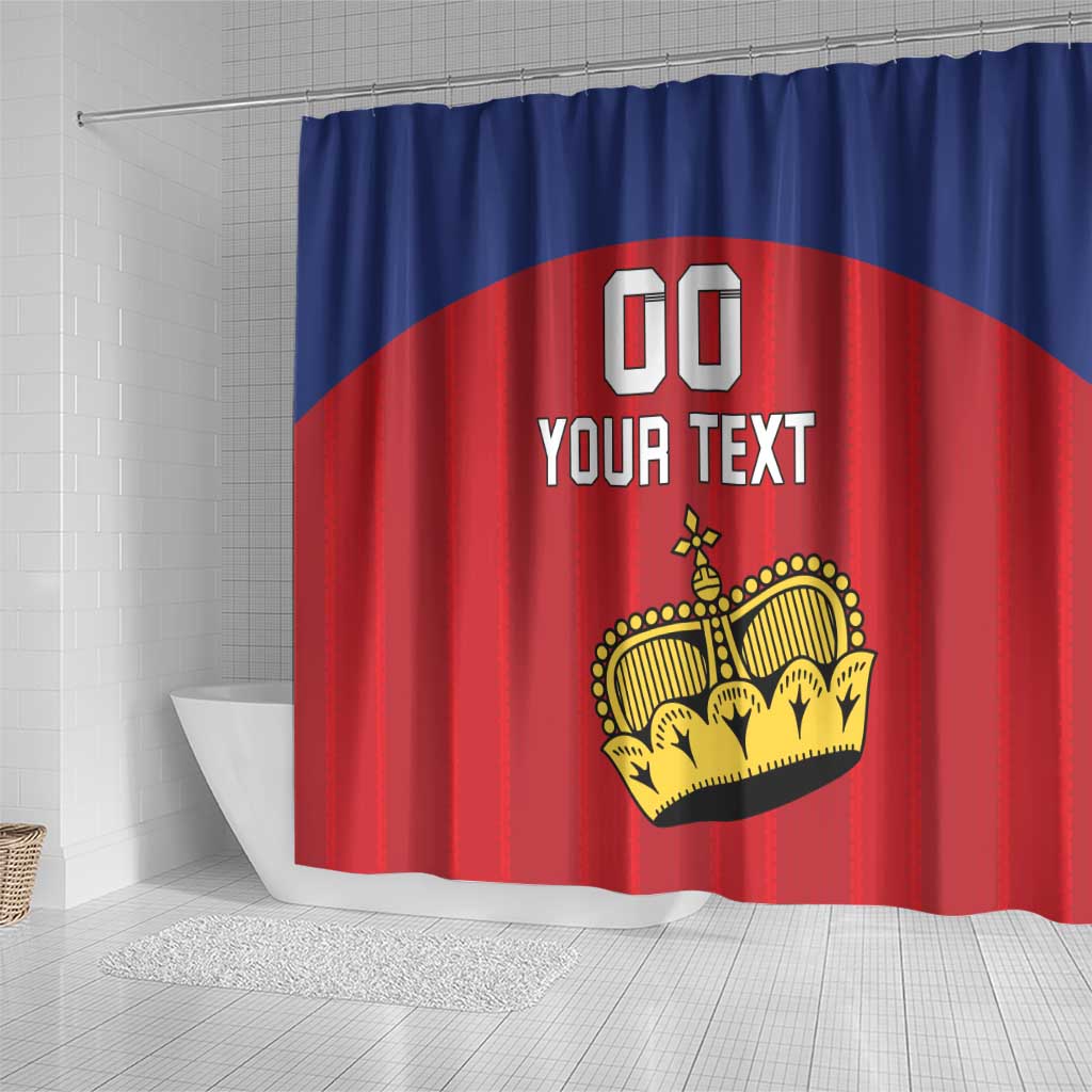 Custom Liechtenstein Football Shower Curtain Come On The Blue-Reds LT18