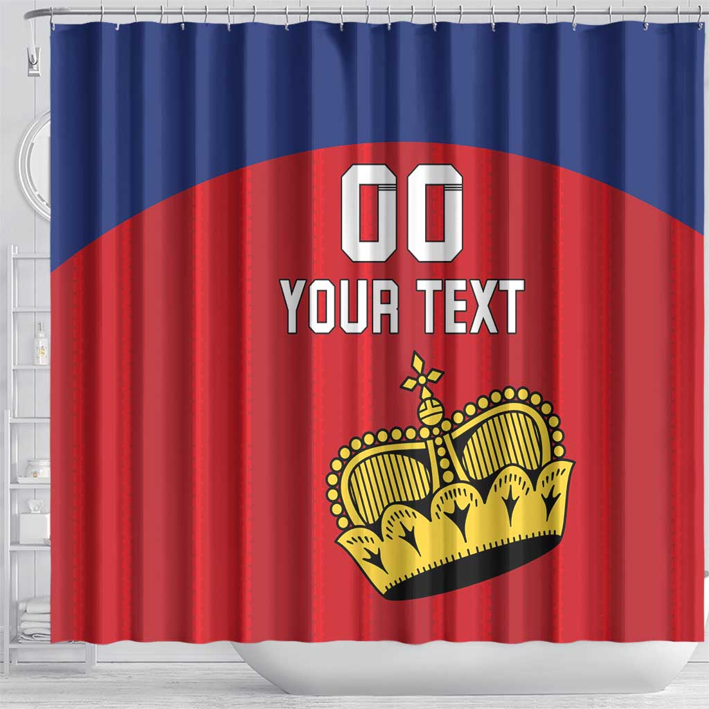 Custom Liechtenstein Football Shower Curtain Come On The Blue-Reds LT18