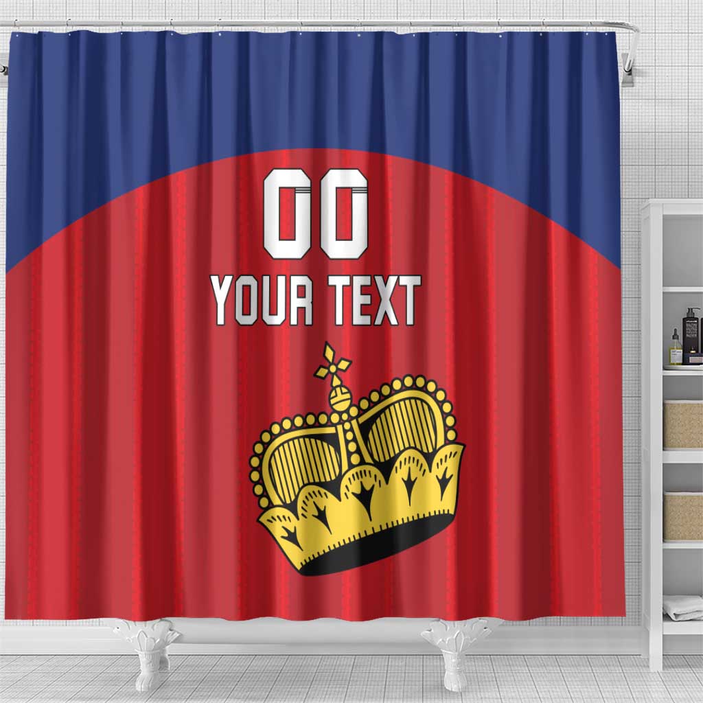 Custom Liechtenstein Football Shower Curtain Come On The Blue-Reds LT18