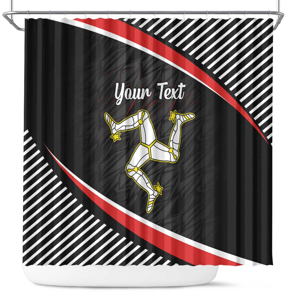 Personalized Isle of Man Shower Curtain Quocunque Jeceris Stabit LT18