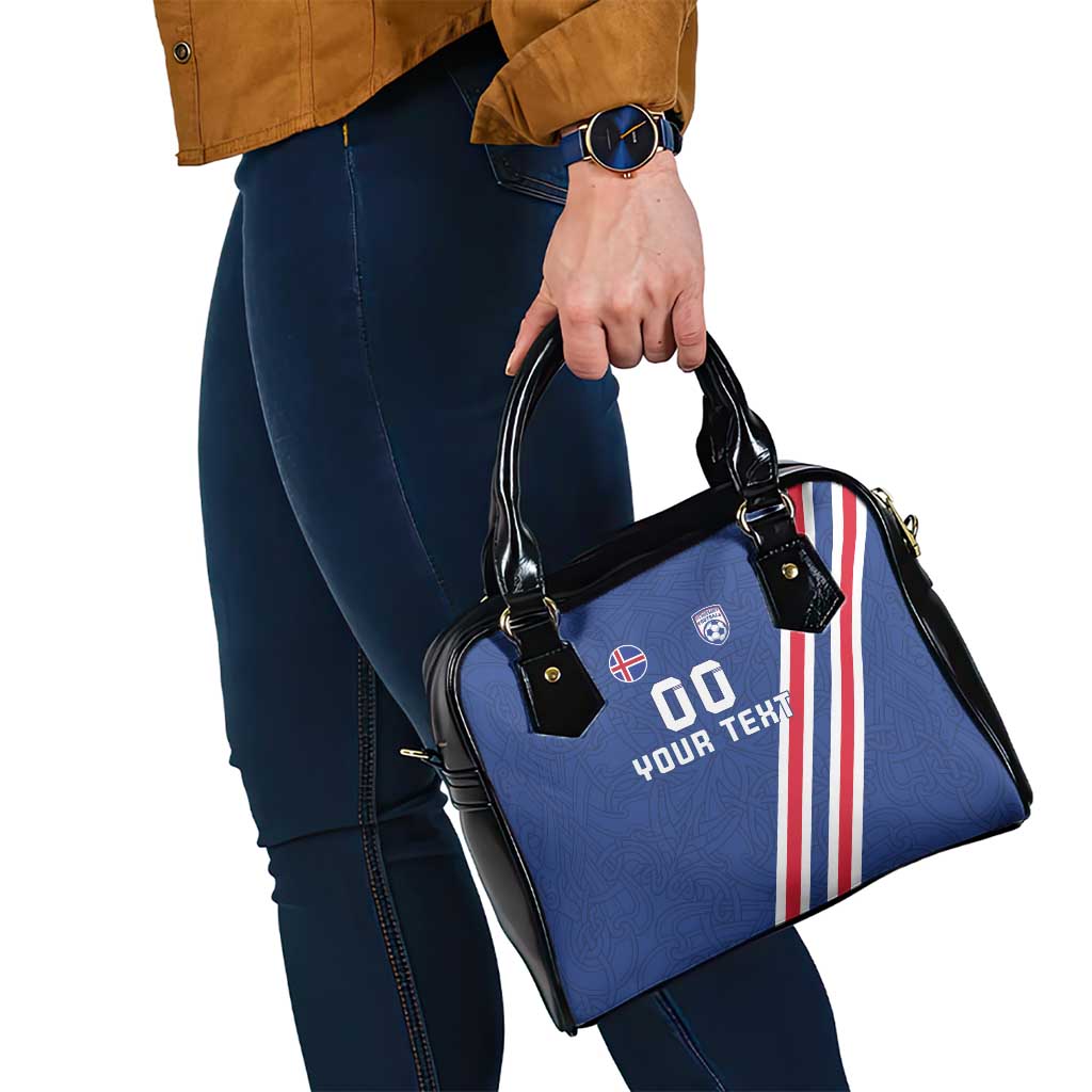 Custom Iceland Football Shoulder Handbag Strakarnir Okkar Celtic Pattern LT18