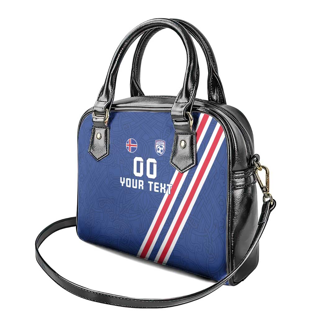 Custom Iceland Football Shoulder Handbag Strakarnir Okkar Celtic Pattern LT18