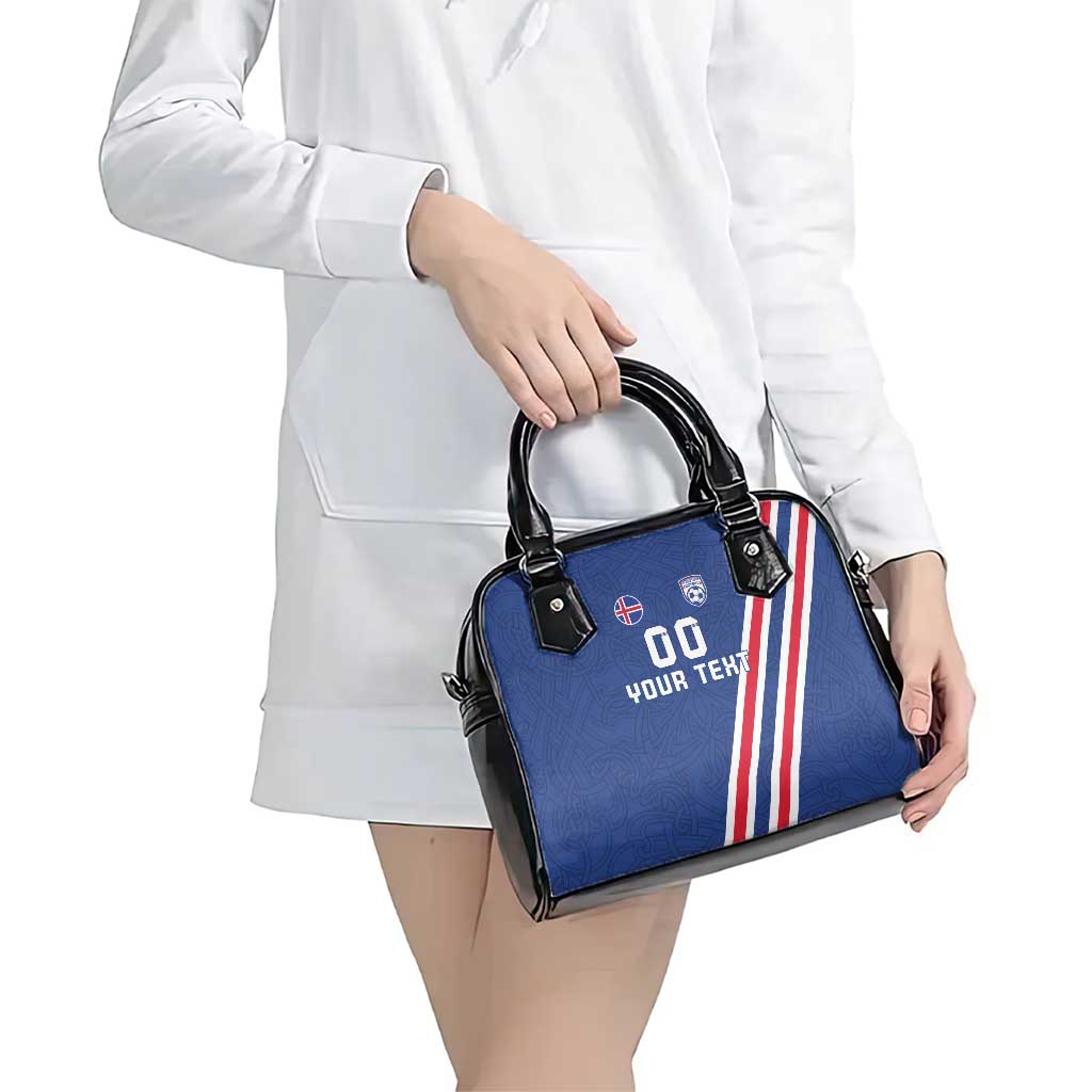 Custom Iceland Football Shoulder Handbag Strakarnir Okkar Celtic Pattern LT18