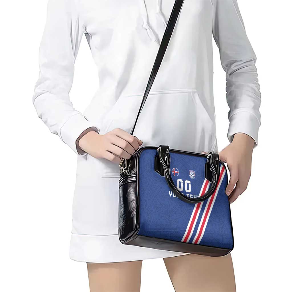 Custom Iceland Football Shoulder Handbag Strakarnir Okkar Celtic Pattern LT18