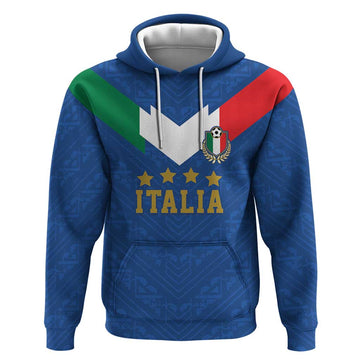 Custom Italy Football Hoodie Come On Gli Azzurri LT18