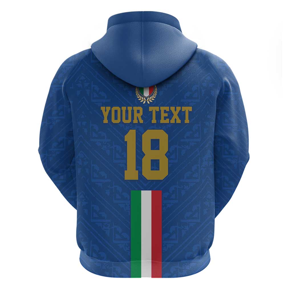Custom Italy Football Hoodie Come On Gli Azzurri LT18