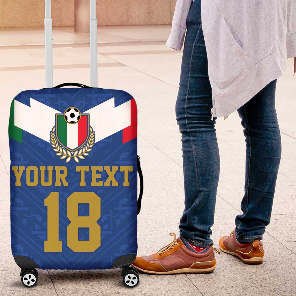Custom Italy Football Luggage Cover Come On Gli Azzurri LT18