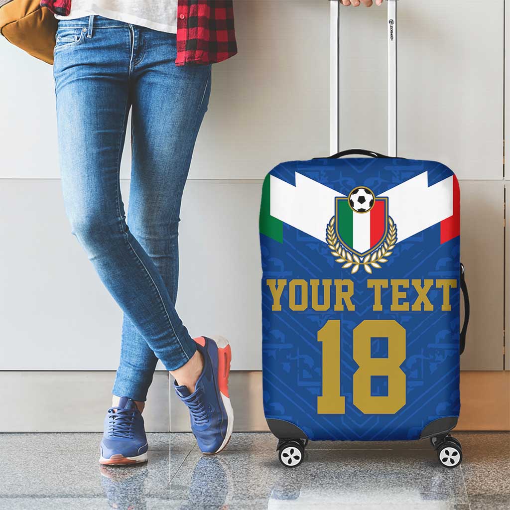 Custom Italy Football Luggage Cover Come On Gli Azzurri LT18