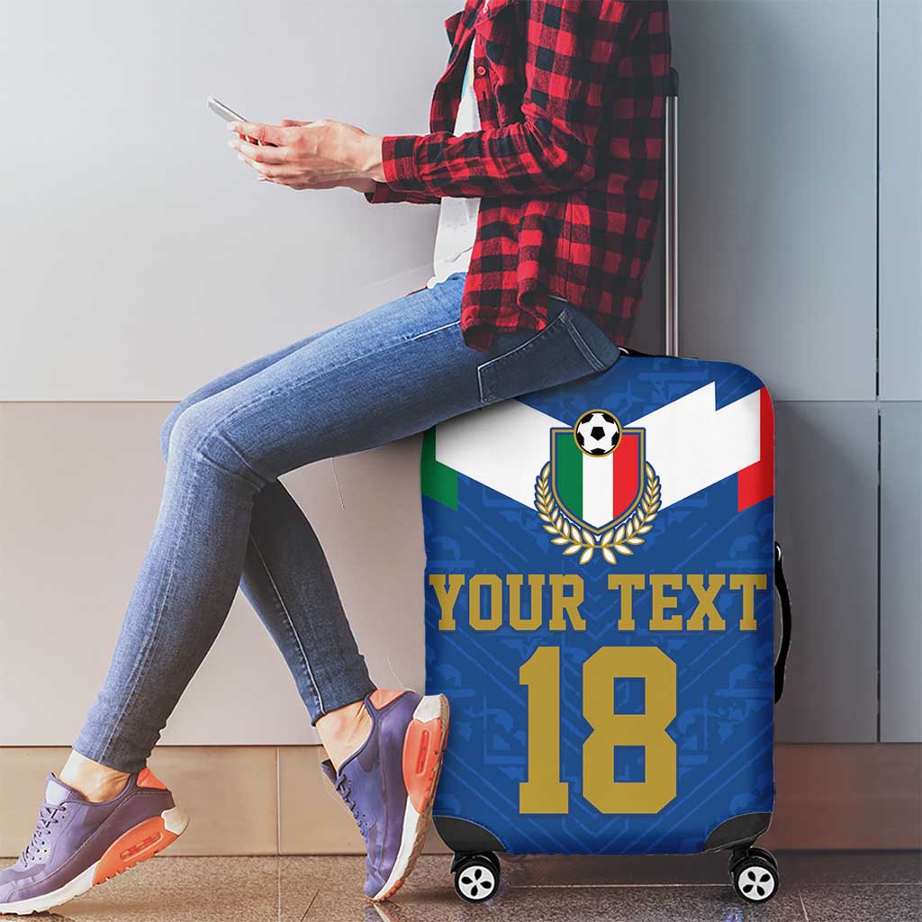 Custom Italy Football Luggage Cover Come On Gli Azzurri LT18