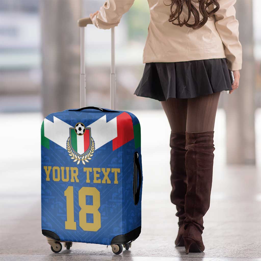 Custom Italy Football Luggage Cover Come On Gli Azzurri LT18