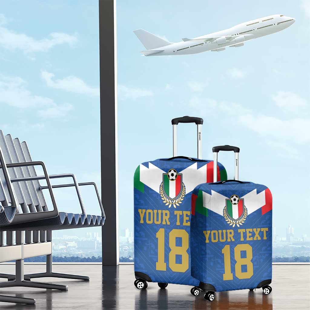 Custom Italy Football Luggage Cover Come On Gli Azzurri LT18