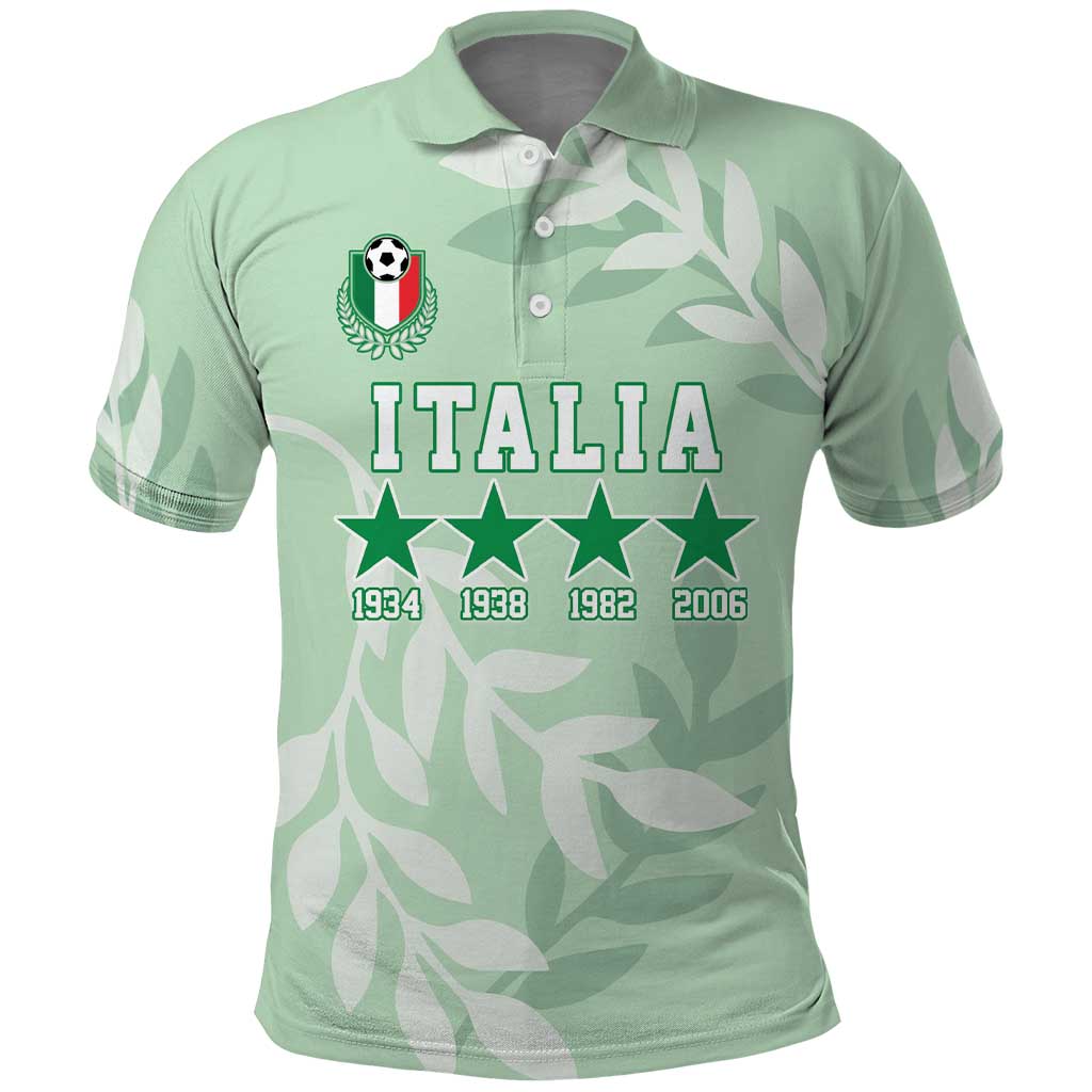 Custom Italy Football Polo Shirt Nazionale di calcio dell'Italia LT18