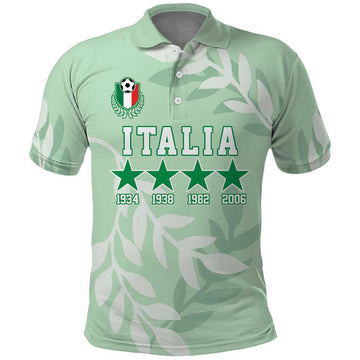 Custom Italy Football Polo Shirt Nazionale di calcio dell'Italia LT18