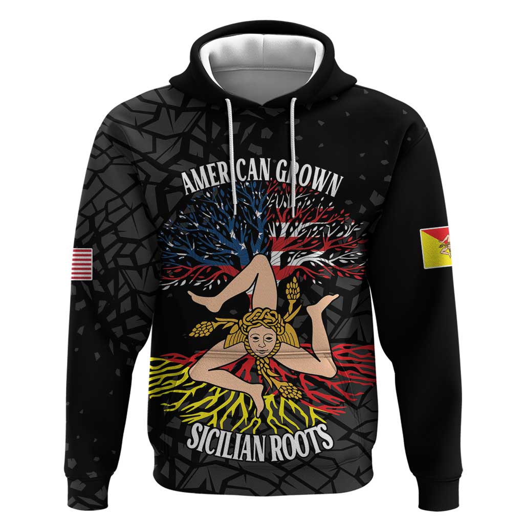 Personalized Sicilian Roots American Heritage Month Hoodie LT18
