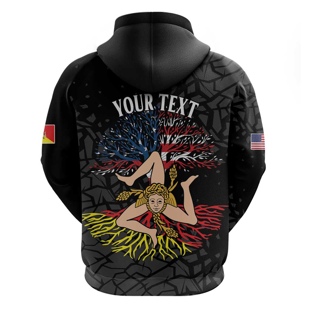 Personalized Sicilian Roots American Heritage Month Hoodie LT18