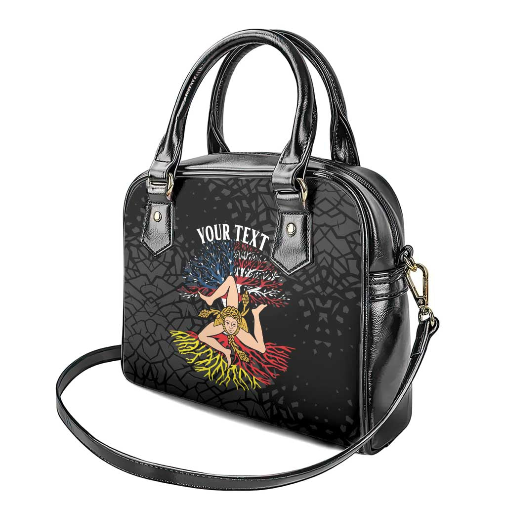 Personalized Sicilian Roots American Heritage Month Shoulder Handbag LT18