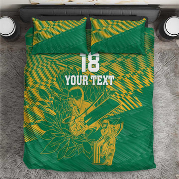 Cricket South Africa Custom Bedding Set Green Version Proteas LT18