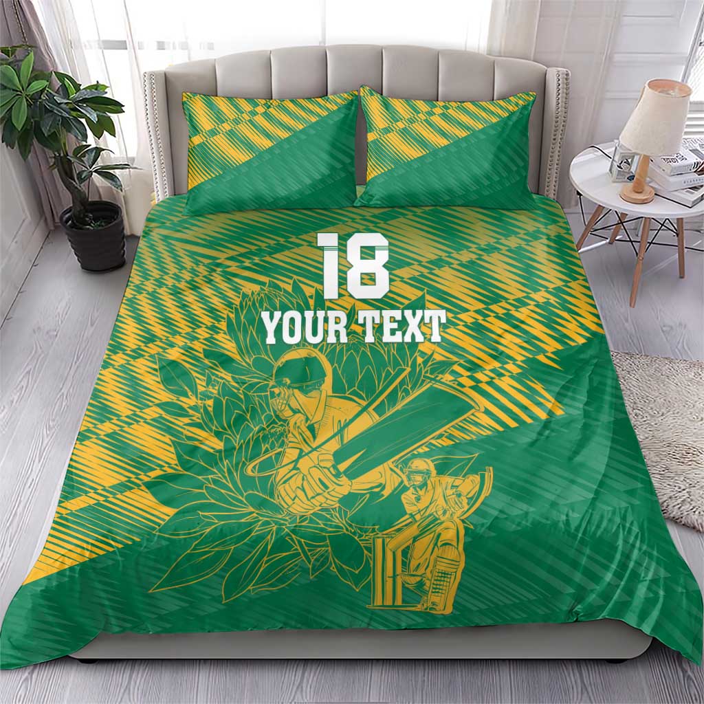 Cricket South Africa Custom Bedding Set Green Version Proteas LT18
