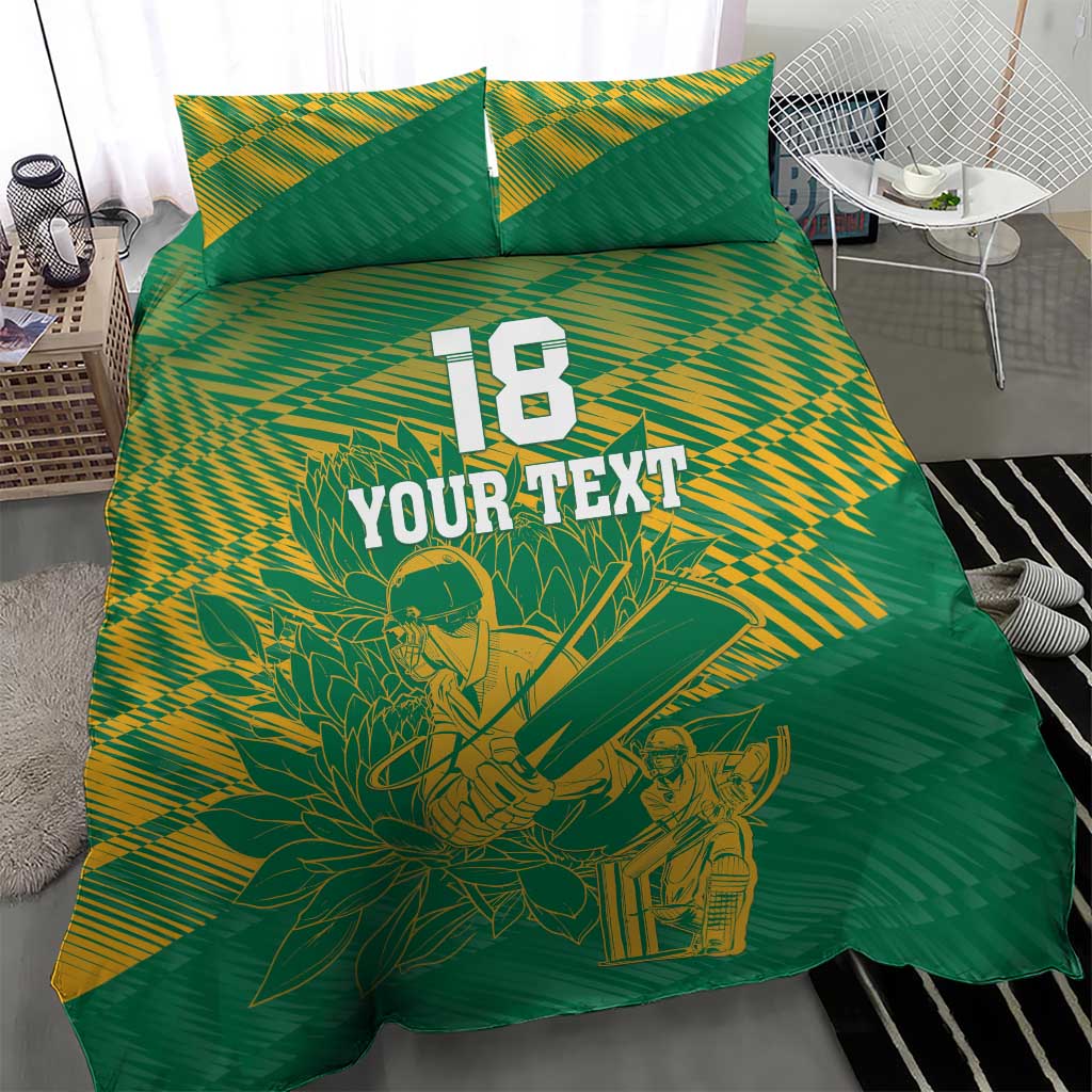 Cricket South Africa Custom Bedding Set Green Version Proteas LT18
