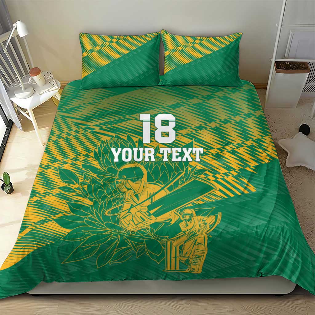 Cricket South Africa Custom Bedding Set Green Version Proteas LT18