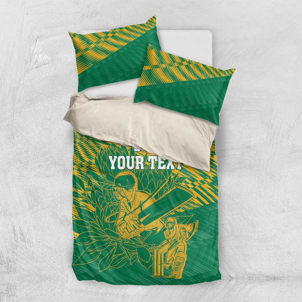 Cricket South Africa Custom Bedding Set Green Version Proteas LT18