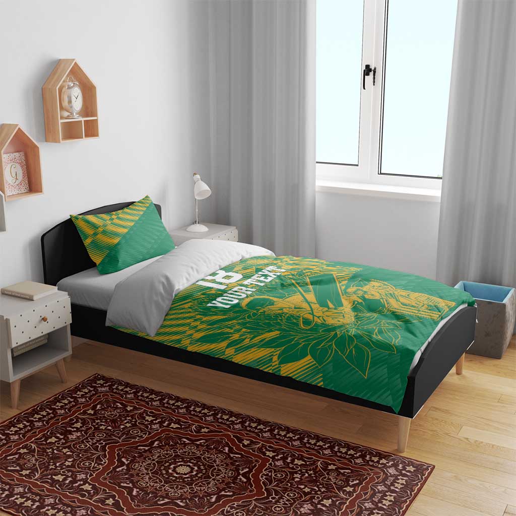 Cricket South Africa Custom Bedding Set Green Version Proteas LT18