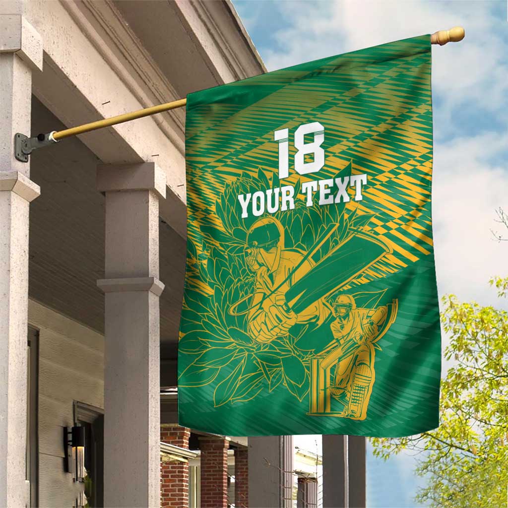 Cricket South Africa Custom Garden Flag Green Version Proteas LT18