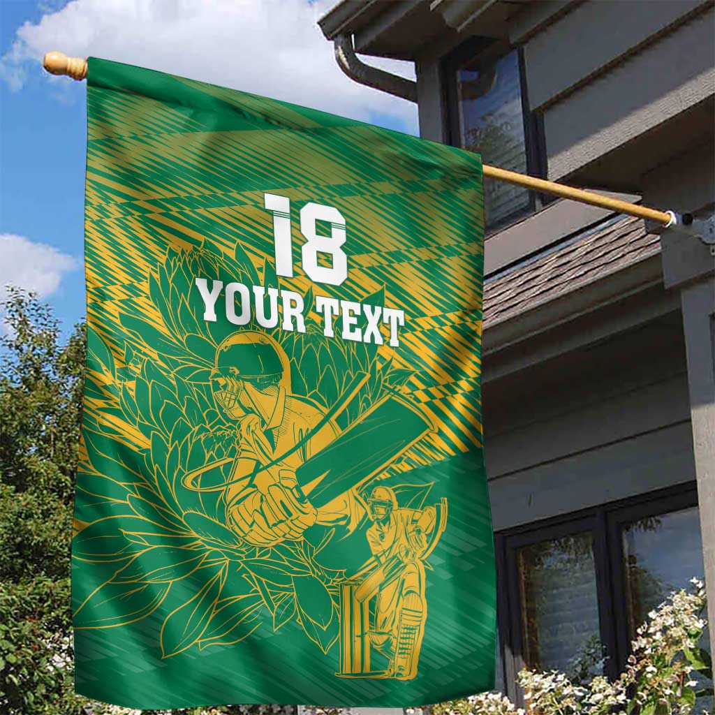 Cricket South Africa Custom Garden Flag Green Version Proteas LT18