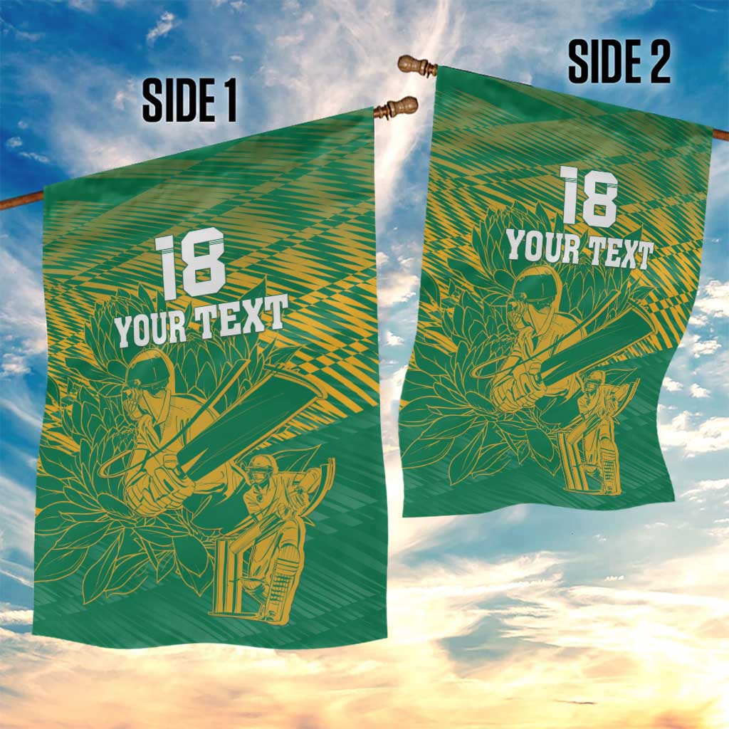 Cricket South Africa Custom Garden Flag Green Version Proteas LT18