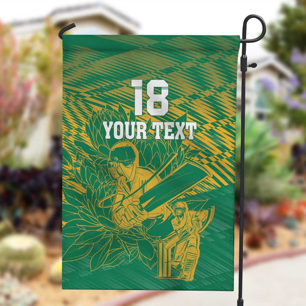 Cricket South Africa Custom Garden Flag Green Version Proteas LT18