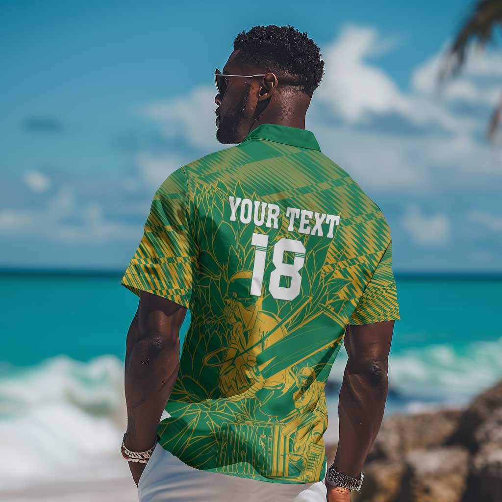 Cricket South Africa Custom Hawaiian Shirt Green Version Proteas LT18